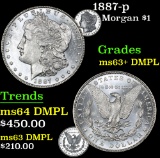 1887-p . . Morgan Dollar $1 Grades Select Unc+ DMPL
