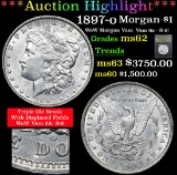 *Auction Highlight* 1897-o WoW Morgan Vam Vam 6a - R-6! Morgan Dollar $1 Grades Select Unc (fc)