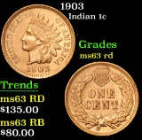 1903 . . Indian Cent 1c Grades Select Unc RD