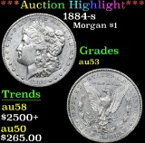 ***Auction Highlight*** 1884-s . . Morgan Dollar $1 Graded Select AU By USCG (fc)
