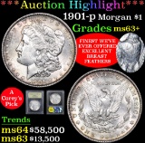 *Auction Highlight* 1901-p Finest We've Ever Offered Morgan Dollar $1 Graded Select+ Unc By USCG fc