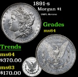 1891-s DMPL Reverse . Morgan Dollar $1 Grades Choice Unc