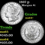 1897-p . . Morgan Dollar $1 Grades Choice+ Unc