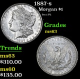 1887-s Semi PL . Morgan Dollar $1 Grades Select Unc