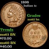1898 . . Indian Cent 1c Grades Select Unc BN