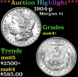 ***Auction Highlight*** 1904-p . . Morgan Dollar $1 Graded Choice+ Unc By USCG (fc)