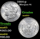 1884-p . . Morgan Dollar $1 Grades Choice+ Unc