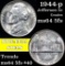 1944-p Jefferson Nickel 5c Grades Choice Unc 5fs