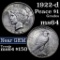 1922-d Peace Dollar $1 Grades Choice Unc