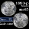 1886-p Morgan Dollar $1 Grades GEM Unc