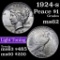 1924-s Peace Dollar $1 Grades Select Unc (fc)