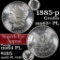 1885-p Morgan Dollar $1 Grades Select Unc+ PL