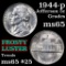 1944-p Jefferson Nickel 5c Grades GEM Unc