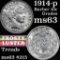 1914-p Barber Dime 10c Grades Select Unc