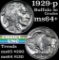 1929-p Buffalo Nickel 5c Grades Choice+ Unc