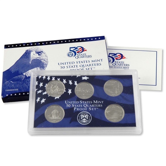 2005 United States Quarters Proof Set - 5 pc set