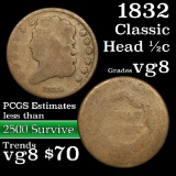 1832 Classic Head half cent 1/2c Grades vg, very good