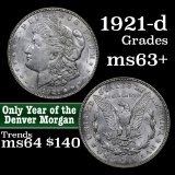 1921-d Morgan Dollar $1 Grades Select+ Unc