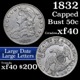 1832 Capped Bust Half Dollar 50c Grades xf (fc)