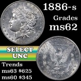 1886-s Morgan Dollar $1 Grades Select Unc