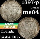 1897-p Morgan Dollar $1 Grades Choice Unc