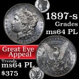 1897-s Morgan Dollar $1 Grades Choice Unc PL (fc)