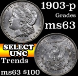 1903-p Morgan Dollar $1 Grades Select Unc