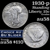 1930-p Standing Liberty Quarter 25c Grades Choice AU/BU Slider