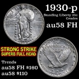 1930-p Standing Liberty Quarter 25c Grades Choice AU/BU Slider FH