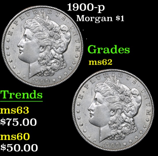 1900-p . . Morgan Dollar $1 Grades Select Unc