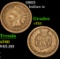 1863 . . Indian Cent 1c Grades vf+