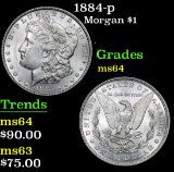 1884-p . . Morgan Dollar $1 Grades Choice Unc