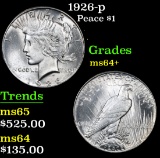 1926-p . . Peace Dollar $1 Grades Choice+ Unc