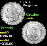 1897-s . . Morgan Dollar $1 Grades Choice+ Unc
