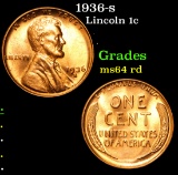 1936-s . . Lincoln Cent 1c Grades Choice Unc RD