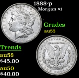 1888-p . . Morgan Dollar $1 Grades Choice AU