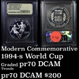 1994-d World Cup proof  Modern Commem Dollar $1 Graded GEM++ Proof Deep Cameo by USCG