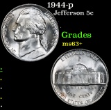 1944-p . . Jefferson Nickel 5c Grades Select+ Unc
