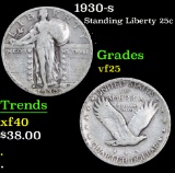 1930-s . . Standing Liberty Quarter 25c Grades vf+