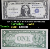 1935D $1 Blue Seal Silver certificate Grades Select CU