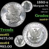 1880-s Semi PL DMPL Rev Morgan Dollar $1 Grades Choice+ Unc