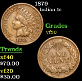 1879 . . Indian Cent 1c Grades vf++