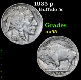 1935-p . . Buffalo Nickel 5c Grades Choice AU