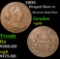 1803 . Reverse Sold Fine Draped Bust Large Cent 1c Grades vg+