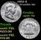 1952-d . . Franklin Half Dollar 50c Grades Choice Unc+ FBL