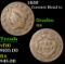 1830 . . Coronet Head Large Cent 1c Grades f+