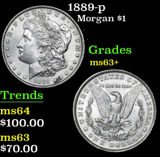 1889-p . . Morgan Dollar $1 Grades Select+ Unc