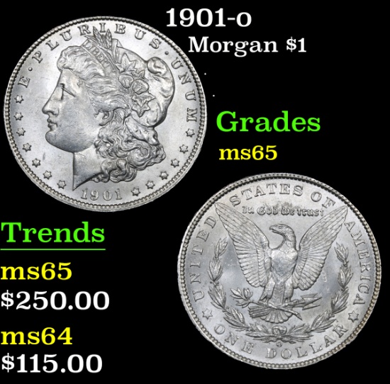 1901-o . . Morgan Dollar $1 Grades GEM Unc