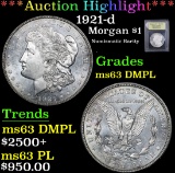 *Auction Highlight* 1921-d Numismatic Rarity Morgan $1 Graded Select Unc DMPL By USCG (fc)