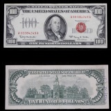 1969 $100 Red Seal United States Note Grades Choice AU